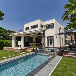 Villas préfabriquées, maisons miniatures personnalisées, maisons portables internationales, panneaux MGO, panneaux <span class=keywords><strong>OSB</strong></span>, villa de luxe à structure en acier lourd - Product Image 5