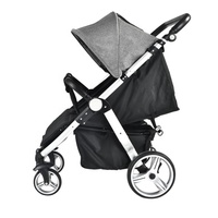 Nouveau chariot bébé pliable double 2026 avec cadre en aluminium, certifié CE CPC, haute qualité, prix usine abordable