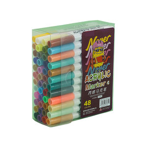 Peinture acrylique personnalisée avec logo, marqueurs de peinture acrylique, lot de 36 couleurs pour la peinture sur verre, céramique, bois, toile - Product Image 1