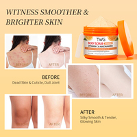 Gommage corporel exfoliant à la vitamine C TWG RTS, vente en gros, parfum longue durée, nicotinamide, gommage corporel éclaircissant à la vitamine C