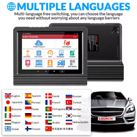 Lancement du scanner X431 Pro V5.0 avec connecteurs complets pour outil de diagnostic automobile, contrôle bidirectionnel, machine de diagnostic pour toutes les voitures