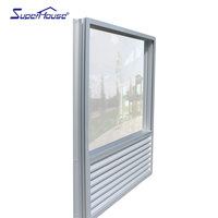 Volet extérieur en aluminium blanc avec revêtement électrolytique, antirouille, certifié NFRC, protection solaire, pour maison côtière américaine