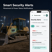 Traceur GPS magnétique Trevaron Auto 10000mAh pour engins lourds, localisateur de chantier avec surveillance par application pour la sécurité des chantiers