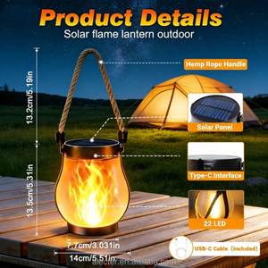 ไฟโซลาร์เซลล์ Alecter Solar APH-L149 รูปแบบเปลวไฟกระพริบ ดีไซน์รักษ์โลก สำหรับภายนอกอาคาร กันน้ำระดับ IP65 แบบแขวน - Product Image 2