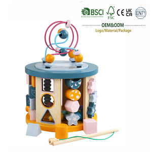 Jouets Montessori 10-en-1 Multifonctionnels : Labyrinthe de Perles Octogonal, <span class=keywords><strong>Jeu</strong></span> de Tri de Formes et de Pêche – Améliore la Coordination Œil-Main des Enfants - Product Image 1
