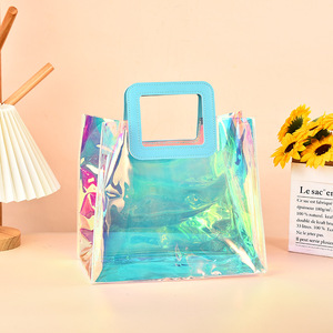 Sac fourre-tout en Pvc Transparent étanche voyage sac à main mode clair imprimé Pvc Shopping sac de plage - Product Image 6