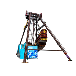Thrill Rides Aire de jeux intérieure/extérieure <span class=keywords><strong>Big</strong></span> <span class=keywords><strong>Pirate</strong></span> Ship Swing Ride Metal & Fiberglass Viking Boat Game à vendre - Product Image 1