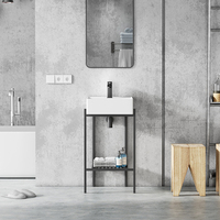 Lavabo européen pour la salle de bain, lavabo en céramique