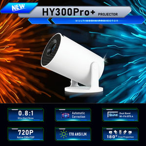 HY300 Pro + Mini projecteur Android 170 ANSI faible <span class=keywords><strong>bruit</strong></span> 0.8:1 courte portée Wifi6 double bande BT5.4 TV projecteur vidéo 1GB 8GB H713 - Product Image 5