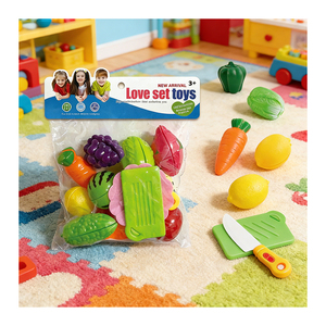 Juego de Juguetes de Comida para Niños, Juego de Imitación de Cocina, Frutas y Verduras para Cortar, Juego de Roles Educativo y Sensorial, Juguetes de Plástico - Product Image 2