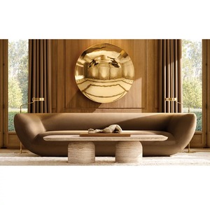 Sofá escultórico clásico contemporáneo OEM, muebles de sala de estar de lujo, sofá cómodo suntuoso de loto - Product Image 5