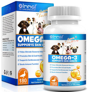 OIMMAI alleviare le allergie stagionali cappotto della pelle salute omega 3 6 9 integratori di olio di pesce pastiglia masticabile per animali domestici omega 3 - Product Image 4