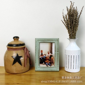 Wood Photo <b>Frame</b> 6 Inch Rectangular Vintage Style Tabletop Display For Living Room Decor - Product Image 3