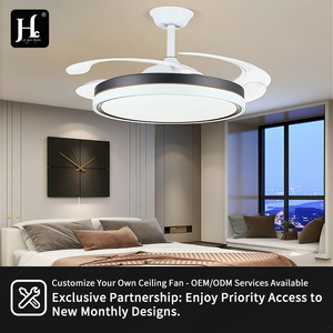 42 Inch Retractable <b>Ceiling</b> <b>Fan</b> New Design <b>Ceiling</b> <b>Fan</b> With Light Invisible Smart <b>Ceiling</b> <b>Fan</b> With Remote Control - Product Image 5