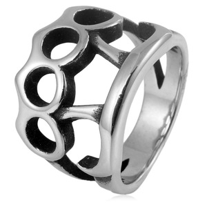 yunnique Men's Geometric <b>Titanium</b> Steel <b>Ring</b> Fist Shape Fashion Jewelry Gift Occasion FY280141 - Product Image 1