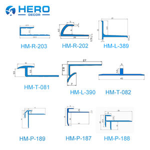 Accessoires de performance modernes <span class=keywords><strong>en</strong></span> aluminium métallique Hero LVT, écologiques, antidérapants, bordure de carrelage <span class=keywords><strong>en</strong></span> forme de F, Royaume-Uni, <span class=keywords><strong>en</strong></span> stock, réductions - Product Image 6