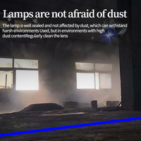 Projection bleue industrielle de signe d'avertissement de sécurité de lumière laser de ligne droite de 10W pour des ateliers d'usines annonçant des lumières
