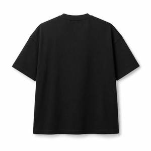T-shirt <span class=keywords><strong>Rap</strong></span> Personnalisé 240g en Coton Épais, Imprimé Portrait Haute Définition, Coupe Oversize Épaules Tombantes, Style Urbain Unisexe - Product Image 2
