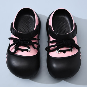 Unisex <b>Clogs</b> Spring Summer Thick Sole Height Increasing EVA Non Slip Closed Toe Outdoor Beach Sandals White Black Block Rope - Product Image 4