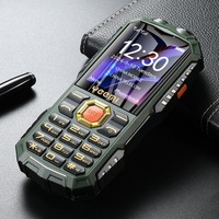 Teléfono Móvil Resistente Q7 GSM 2G con Batería Grande, Doble Linterna, Pantalla HD de 1.77 Pulgadas, Doble SIM, Botones Grandes, Teléfono Celular Económico para Personas Mayores