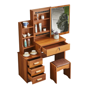 Tocador con espejo para dormitorio, Tocador con cajones, Tocador con luz - Product Image 2