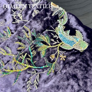 Trung Quố<span class=keywords><strong>c</strong></span> <span class=keywords><strong>T</strong></span>ím Koi Sequin Thêu Vải Nhung Nặng Chấ<span class=keywords><strong>t</strong></span> Liệu Ren Mới Dệ<span class=keywords><strong>t</strong></span> Kỹ Thuậ<span class=keywords><strong>t</strong></span> Cho Áo <span class=keywords><strong>C</strong></span>ánh Qipao-Handmade <span class=keywords><strong>T</strong></span>úi - Product Image 2