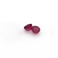 Super Star collier résistant à la chaleur bijoux fabrication de bijoux rubis Cabochons de qualité supérieure couleur rouge foncé 100% forme ronde naturelle en vrac