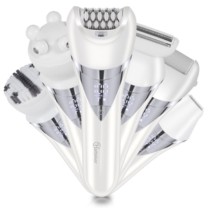 HATTEKER HT-576 Rasoir électrique pour le corps et kit d'épilation 6 en 1 pour femmes - Utilisation humide/sèche pour les jambes, les bras, les aisselles et le bikini - Product Image 2