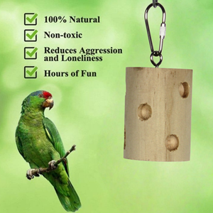 Juguete de Madera Natural Ecológico para Pájaros, Palos para Masticar, Suministros para Mascotas, para Loros, Venta al por Mayor de Fábrica - Product Image 6