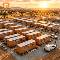 Livraison rapide, camp temporaire, maison conteneur à montage rapide, hébergement modulaire préfabriqué pour projets miniers, installation rapide