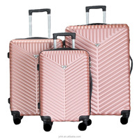 Maleta con ruedas de estilo a la moda, ABS, PC, Valijas de viaje, bolsas de viaje, color personalizado, conjunto de maletas para exteriores