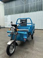 Mini-Rickshaw Électrique Nouveau Style Certifié CE, Moto à 3 Roues avec Carrosserie Ouverte, Tension 60V, pour Passagers Adultes et Marchandises