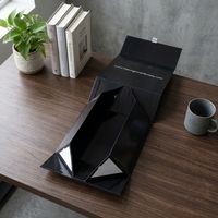 Boîte cadeau en carton magnétique de luxe avec logo personnalisé, pelliculage brillant, emballage en papier, étiquette privée, Caixa De Embalagem Personalizada