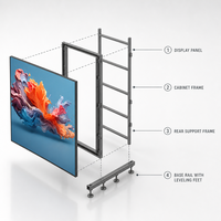 Location de mur vidéo LED extérieur, écran LED avec panneau en aluminium moulé sous pression, raccordement sans joint pour églises, concerts, salons professionnels