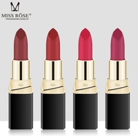 Miss Rose Tube Crème Rouge à Lèvres Mat Crème à Lèvres Brillant à Lèvres Herbal MSDS Velours Mat Longue Durée Hydratant Noir 5G 40g