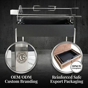 <span class=keywords><strong>Barbecue</strong></span> à charbon de bois automatique traditionnel Foukou en acier inoxydable pour traiteur, idéal pour l'extérieur - Vente en gros - Product Image 5