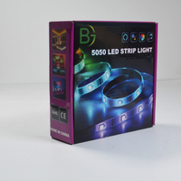 80 mini contrôleur IR RGB LED bande lumineuse SMD 5050 60LEDs par mètre Strisce Led cuivre LES 5M DC 12V IP20 OEM 30000