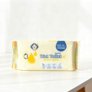 Lingettes humides antibactériennes lavables mini toilettes, soins quotidiens, sans alcool, lingettes humides bon marché, 10 paquets avec mini boîte de rangement - Product Image 5