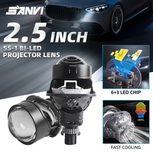 Sanvi S5-1 New 2.5 Inch <b>LED</b> <b>Projector</b> Lens Headlights Auto Light Headlight - Product Image 2