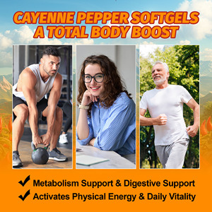 Complexe de piment de Cayenne 18 en 1, gélules molles, 240 pièces, formule naturelle à base de plantes pour la santé globale du corps et le soutien de la vitalité quotidienne - Product Image 5