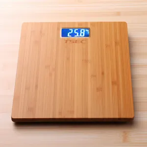 Popular Products Body weigh series bamboo natural personal digital Floor bathroom scale 180kg