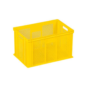 Caisse à pain en plastique KE 500, robuste, empilable, recyclable, antibactérienne, caisse de rangement peu profonde, couleur personnalisée pour boulangerie pâtisserie - Product Image 1