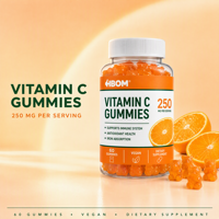 Gommes à la vitamine C OEM - Soutien immunitaire - Protège les cheveux, la peau et les ongles
