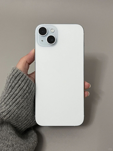 5G Smartphone 15 Plus, Light Blue Titanium Frame, Large Screen, High- Camera Phone, Work Phone