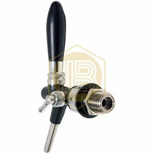 Rubinetto classico con compensatore nero in ABS per birra - Product Image 4