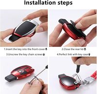 Housse et étui pour clé en TPU Mercedes Benz pour Classe E, CLS, CLK, ML, Classe C, Classe S, SLK, Classe G, GLC, GLE, GLS, Classe M, Classe R, Smart