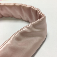 Bandeau de soins de la peau en soie 100% de luxe 22mm Bandeau Spa en soie Bande Glam en soie