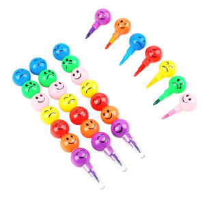 Offre Spéciale école papeterie promotionnel coréen créatif kawaii crayon ensembles rock sucre gourde mignon dessin animé 7 couleurs crayon - Product Image 3