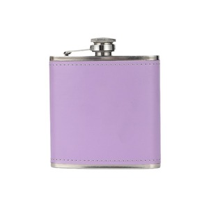 Thép Không Gỉ Đầy Màu Sắc Rượu Vang Nồi 6Oz Da Nhiều Màu Sắc Xách Tay Nga Ngoài Trời Thép Không Gỉ Hip <span class=keywords><strong>Flask</strong></span> - Product Image 5