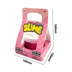 Juguetes STEM al por Mayor, Materiales Ecológicos para Plastilina y Slime, Juguete Blandito, Slime Cristalino de 8 Onzas con Purpurina para Niños y Adultos - Product Image 3